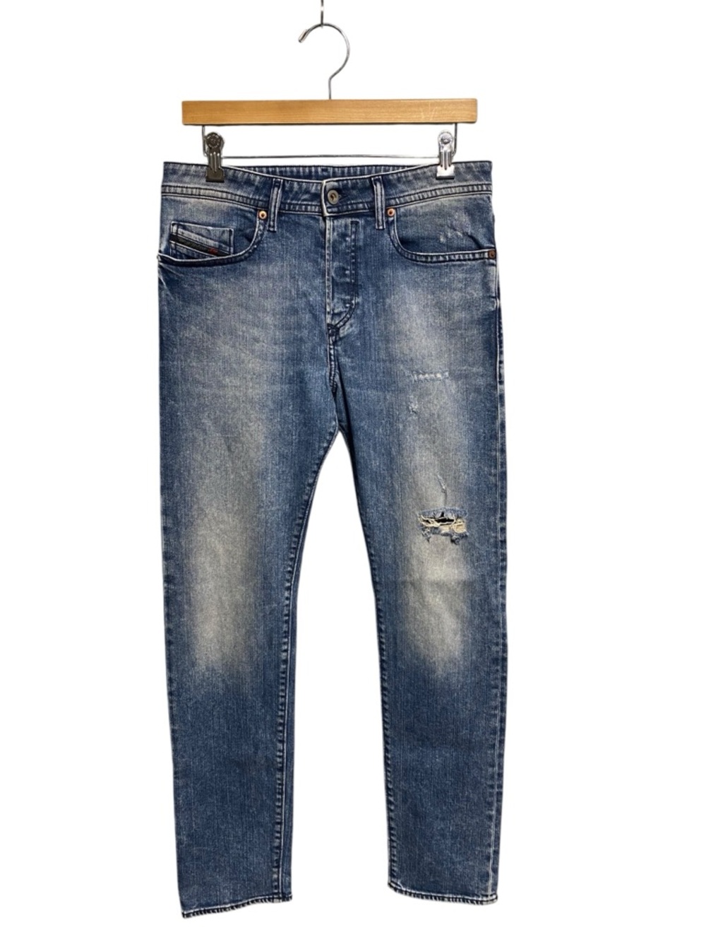 Men’s DIESEL Buster Slim Tapered Leg Distressed Jeans